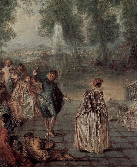 Das Ballvergnegen, Jean antoine Watteau